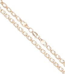 Two gold-tone twisted chain bracelets with lobster clasps on a white background, shown in a diagonal close-up.