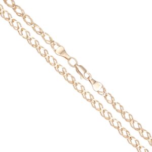 Two gold-tone twisted chain bracelets with lobster clasps on a white background, shown in a diagonal close-up.