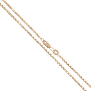 Two gold-tone chain necklaces laid diagonally with a lobster-claw clasp visible, conveying jewelry.