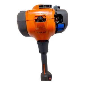 Cordless impact wrench with orange housing and black handle, model 122 LD, photographed against a white background.