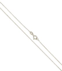 Silver delicate chain necklace with a spring ring clasp