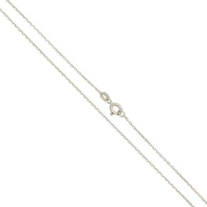 Silver delicate chain necklace with a spring ring clasp