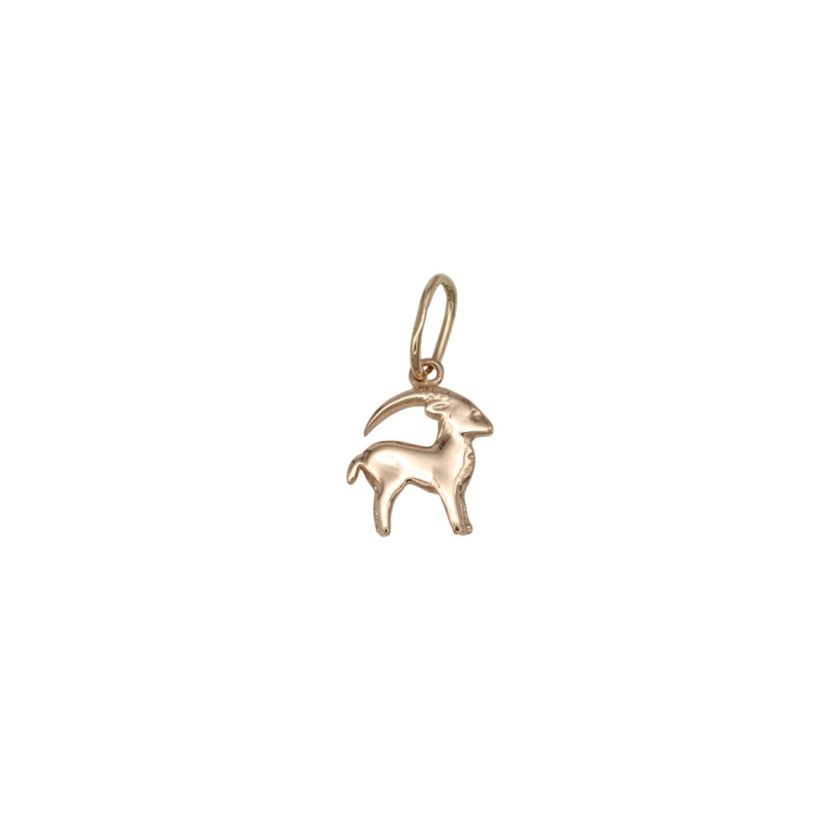 8ecbc596dd3194ec83831fc7598345b9jpg - Mezola OÜ Gold goat pendant charm with loop bail, suitable for necklace or bracelet