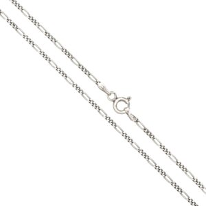 Silver chain with a round spring ring clasp (jewelry).