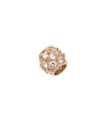 Rose‑gold ring with a cluster of clear diamonds in a floral, bouquet-like design