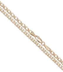 Close-up of a gold rope chain necklace with a lobster-claw clasp